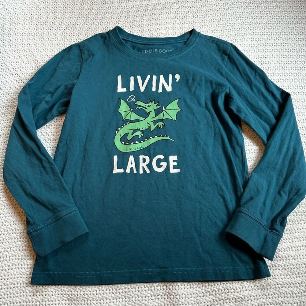 Life is Good Livin’ Large dragon long sleeved tee